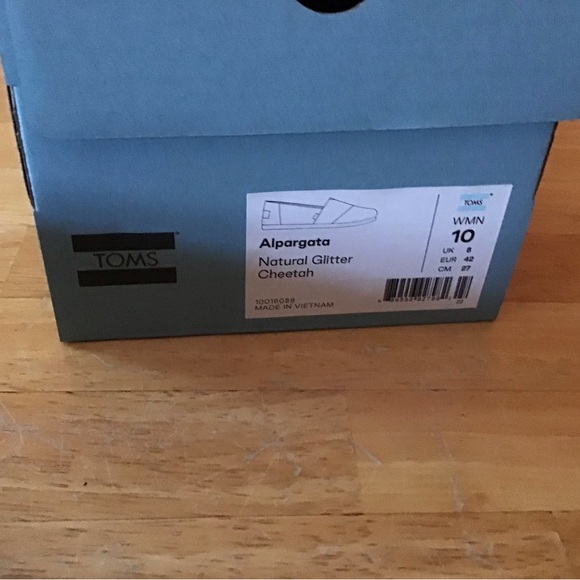 NEW TOMS Women’s Cheetah Print Shoes 10/42 - Picture 4 of 4